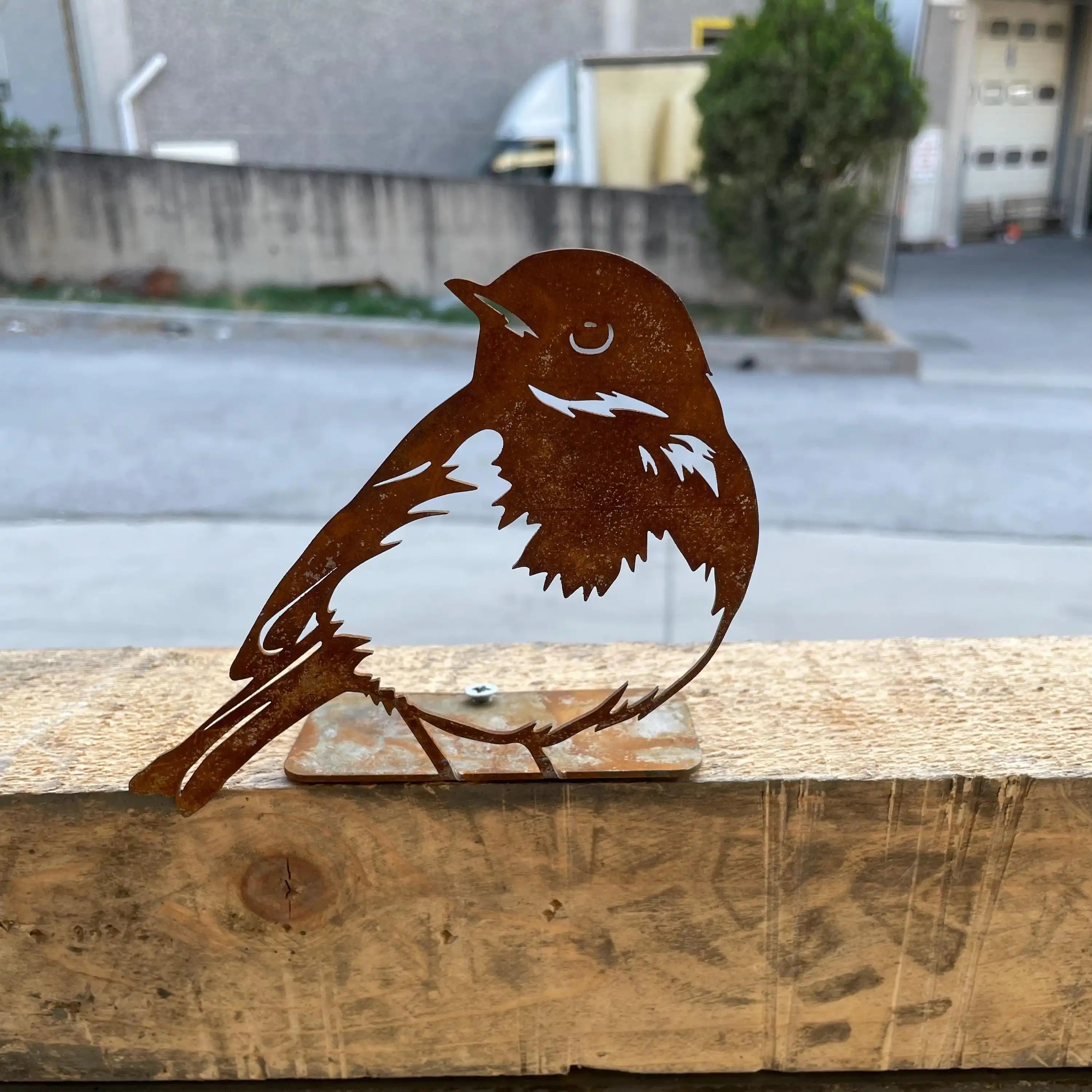 Rusty Metal Bird Silhouettes Home Garden Outdoor Deco Woodpecker Robin Steel Country Yard Art Gardening Decor Gifts 3pcs/Set
