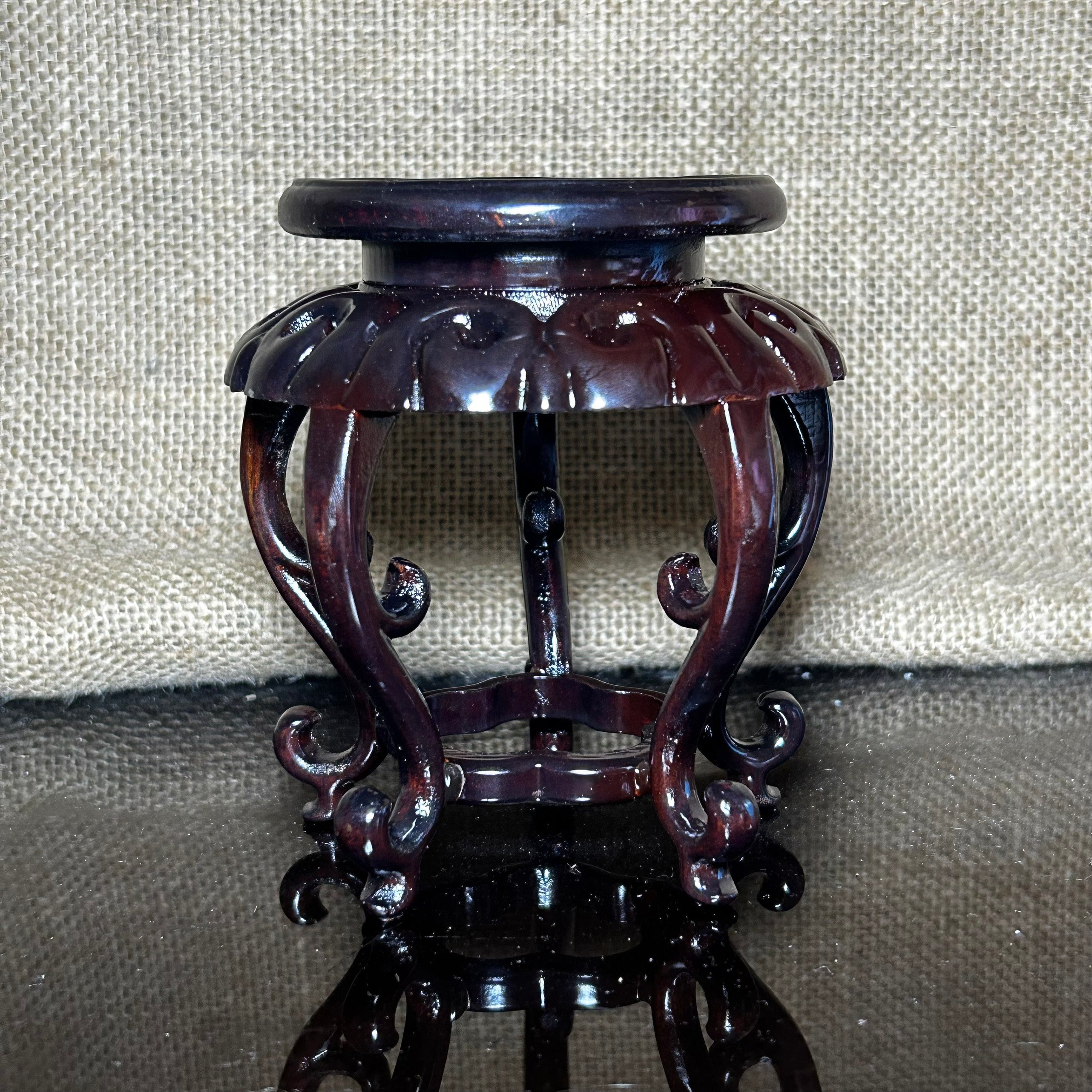 Wood display stand easel, home decor display stand, handmade sculpture, size 5"