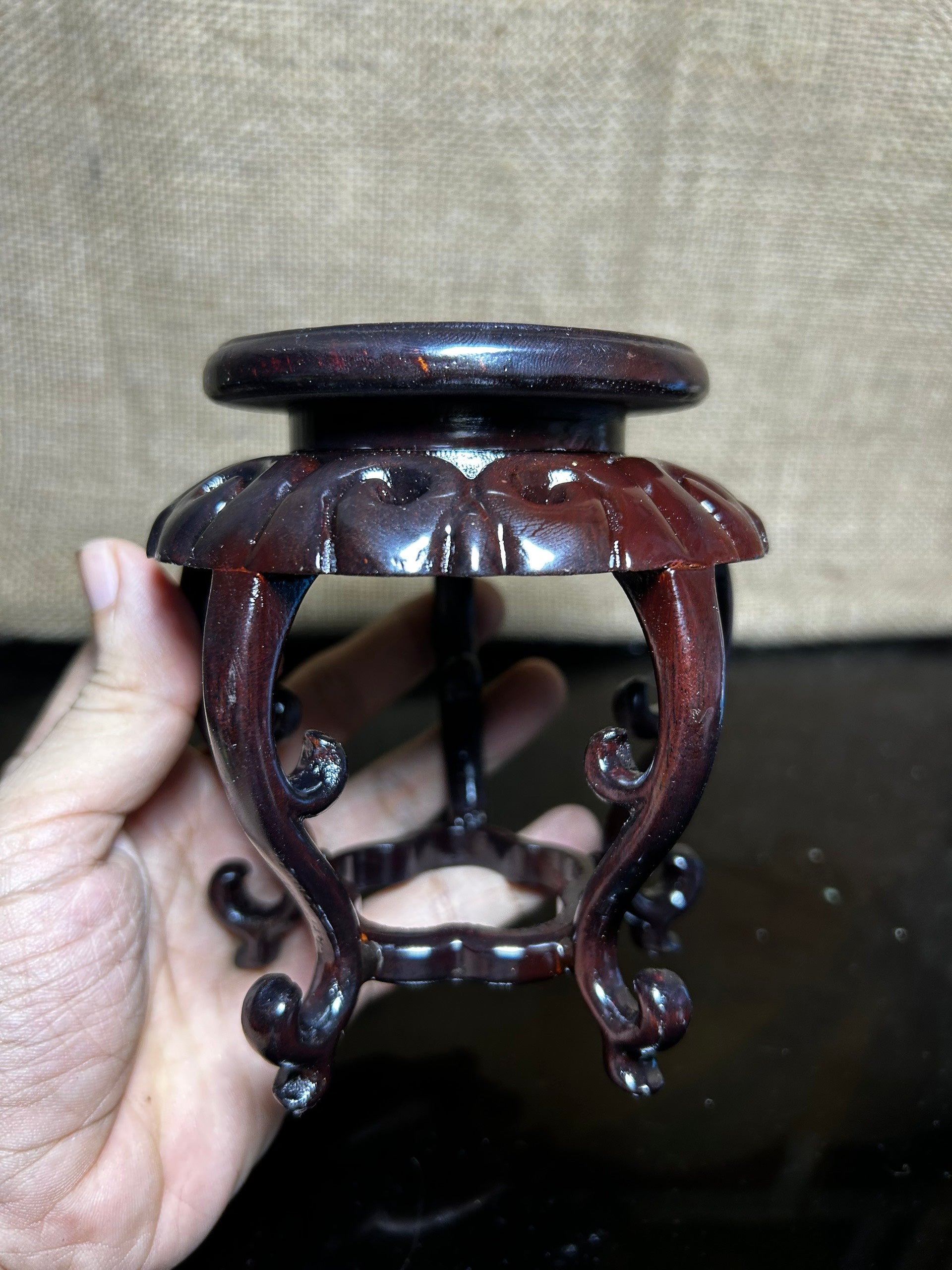 Wood display stand easel, home decor display stand, handmade sculpture, size 5"